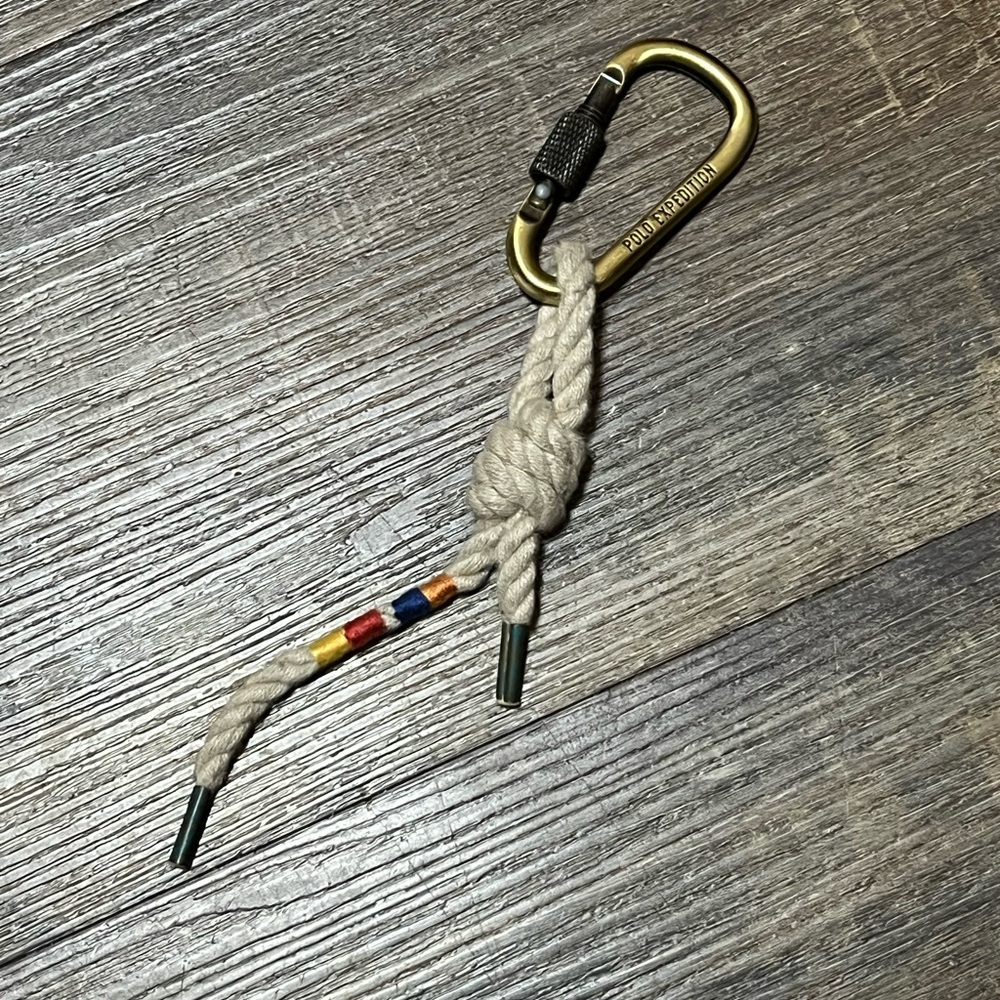 Polo Ralph Lauren Climbing Rope Belt/Accessory w/ Carabiner – One Size, New